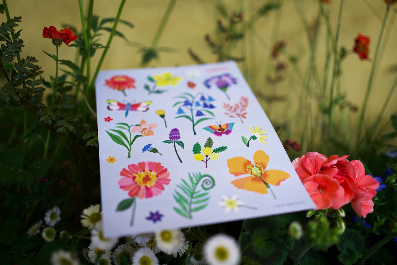 Sticker sheets pack - garden design