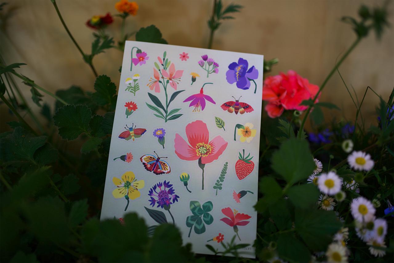 Sticker sheets pack - garden design