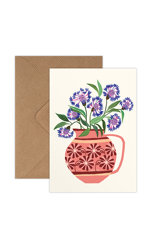Cornflowers Greetings Card