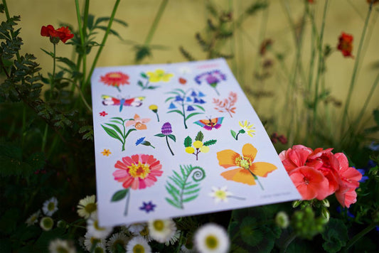 Sticker sheets pack - garden design
